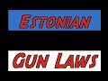 Overview of Estonian Gun Laws