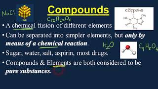 Classifying Matter - Elements, Compounds & Mixtures