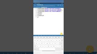 PROGRAM TO INPUT THREE NUMBERS AND TELL THEIR SUM, PRODUCT & AVERAGE||#python #pythonprogramming