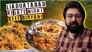 Liaquatabad Ki Most Viral Late Night Beef Biryani - Karachi Night Biryani