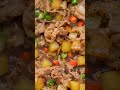 香辣土豆肥牛卷 stir fry spicy potato cubes with beef shorts