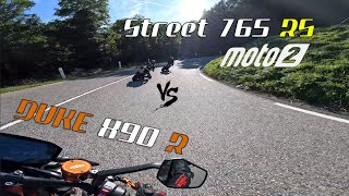 DUKE 890 R VS STREET 765 RS MOTO 2 ! #puresound