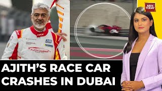 Actor Ajith Escapes Death: Ajith's Race Car Crashes In Dubai During Training For Dubai Grand Prix