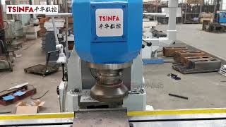 Universal milling machine WN736D, accuracy test, metal cutting video, heavy duty, TSINFA, China.