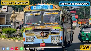 SRM CITY EXPRESS 💛- Vavuniya to Embilipitiya💙 | Vlog 05 ♻️