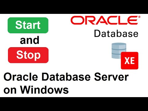 Start and Stop Oracle Database Server on Windows