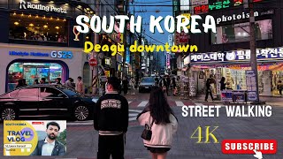 South Korea Most Beautiful place Deagu city downtown|South Korea vlog|walking Tour 2023|4k street