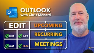 New Outlook: Change Future Recurring Meetings