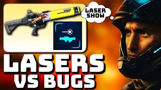 HELLDIVERS 2 ULTIMATE ALL LASER BUILD MELTS THE BUGS LOL - BEST LASER CANNON LOADOUT