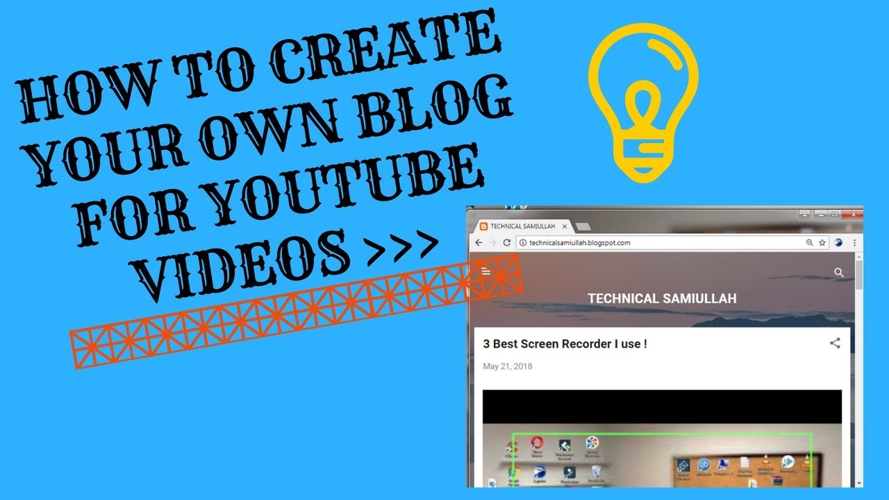 HOW To Create Your Own BLOG ! For Your YouTube Videos - YouTube