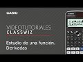 Calculadora CASIO ClassWiz: Estudio de una función. Derivadas | Tutorial