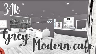 Bloxburg Grey Modern Cafe