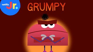 Grumpy 😡 Storybots Feelings \u0026 Emotions Songs for Kids | Netflix Jr