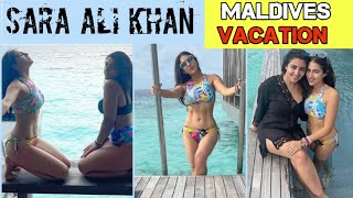 Sara Ali Khan seen flaunting her Body in Swimsuit with her Besties | Sara Ali Khan enjoying Maldives