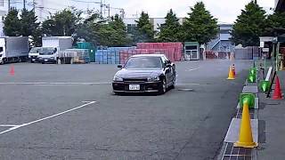 2017.5.28　レジスタンス　ジムカーナ練習会AM　ER34改スカイライン　NISSAN SKYLINE GYMKHANA IN HIRATSUKA VEGETABLE MARKET