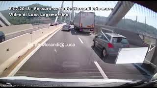 Fessurazione Ponte Morandi Genova pochi giorni prima del Crollo