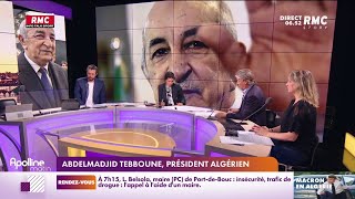 Portrait d'Abdelmadjid Tebboune, président algérien