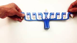 Menorah 3D Folding Card Instructions from Fold Fashioned