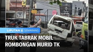 Kecelakaan Rombongan Murid TK Hendak \