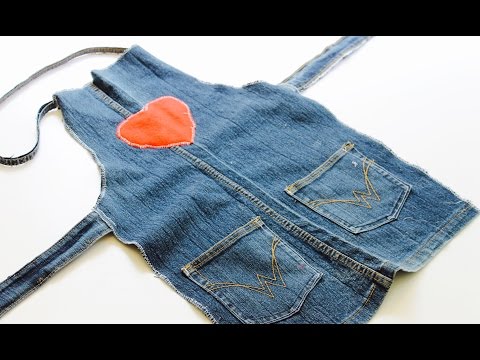 Easy sewing activity: How to make an upcycled denim apron Easy sewing activity: How to make an upcycled denim apron