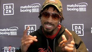 DEMETRIUS ANDRADE TO SAUNDERS "THATS WHAT HAPPENS WHEN YOU DO DRUGS, WHEN YOU A CHEAT!"