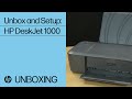 Unboxing and Setting Up the HP Deskjet 1000 Printer | HP