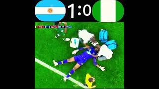 Argentina 2 x 1 Nigeria friendly match ❤️ #messi #shorts #football #viral