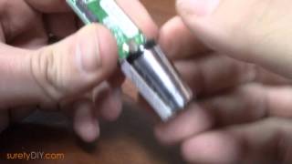 How to Replace the Battery on a 2GIG-DW20R-345 Recessed Door Sensor