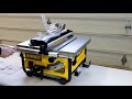 dewalt table saw with stand dw745s unboxing setup and review