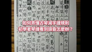 【古琴萌新指路】快速學會古琴減字譜規則｜初學者琴譜看到頭昏眼花怎麼辦？