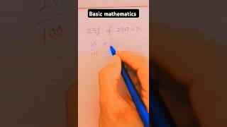 Basic Mathematics 25% of 250=?