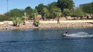 Wakeboard island 4yr old Hudson Haynie