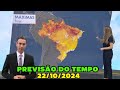 PREVISÃO DO TEMPO - JORNAL HOJE -  22/10/2024 TERÇA FEIRA