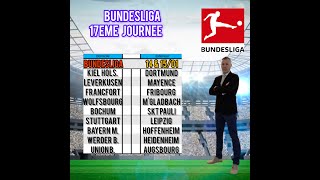 Pronostics Foot Bundesliga 17ème Journée 14 \u0026 15 Janvier