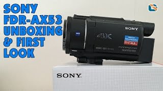 Sony FDR-AX53 4K Video Camera Unboxing \u0026 First Look #SonyAX53