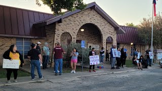 Uvalde school district administrators a no-show as angry parents protest outside UCISD building