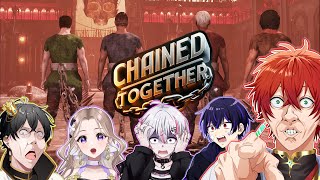 【女子研究大学】4人で鎖に繋がれた状態でゴールを目指す喧嘩上等ゲーム【Chained Together】