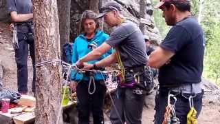 20140626 AMGA ASC Load Transfer Drill - Counter Balance Rappel to Tandem Rappel