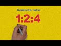 1 2 4 concrete ratio meaning