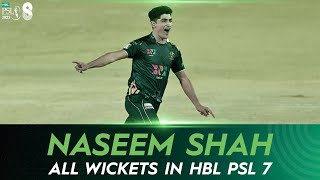 Watch all Naseem Shah wickets in HBL PSL 7!