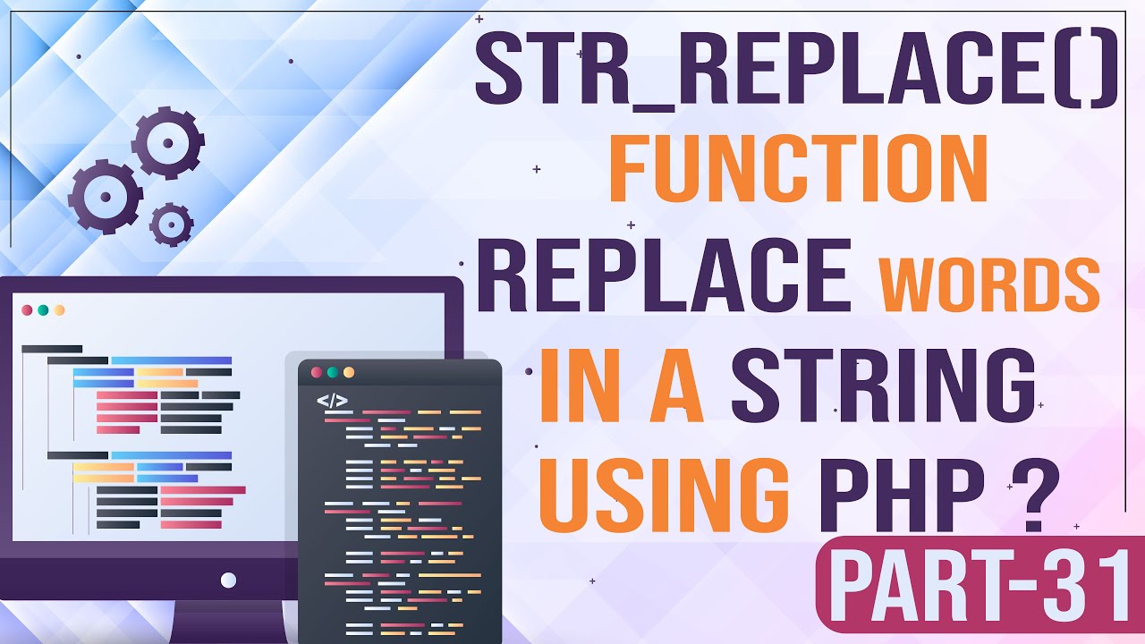 Str Replace Function Replace Words In A String Using Php Learn