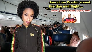 Jamaican doctor saves a life on American Airlines