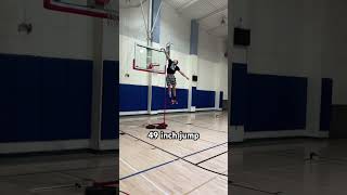 46 to 50.5 inch vertical  jump progress #basketball #dunk #volleyball