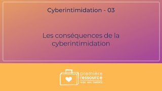 Les conséquences de la cyberintimidation