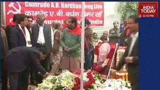 Tribute Paid To CPI Leader AB Bardhan