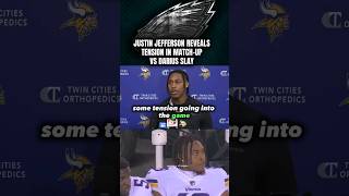 Justin Jefferson Reveals Tension vs Darius slay & Philadelphia Eagles #minnesotavikings