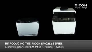 The Ricoh SP C252DN and C252SF printer offers you vivid colour and a low total cost of ownership