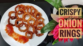 HOMEMADE CRISPY ONION RINGS | സവാള വളയങ്ങൾ വറുത്തത്