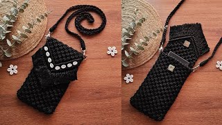 Navratri Special | DIY Macramé Mobile Sling Bag | Mobile Bag Tutorial