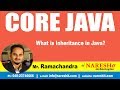 Core Java Tutorial | What is Inheritance in Java? | Mr.Ramachandra